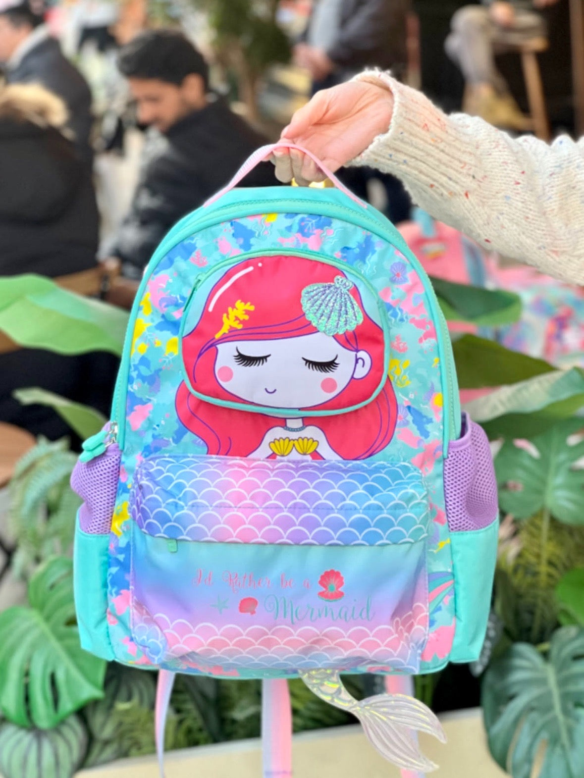 3d Mermaid School Bag