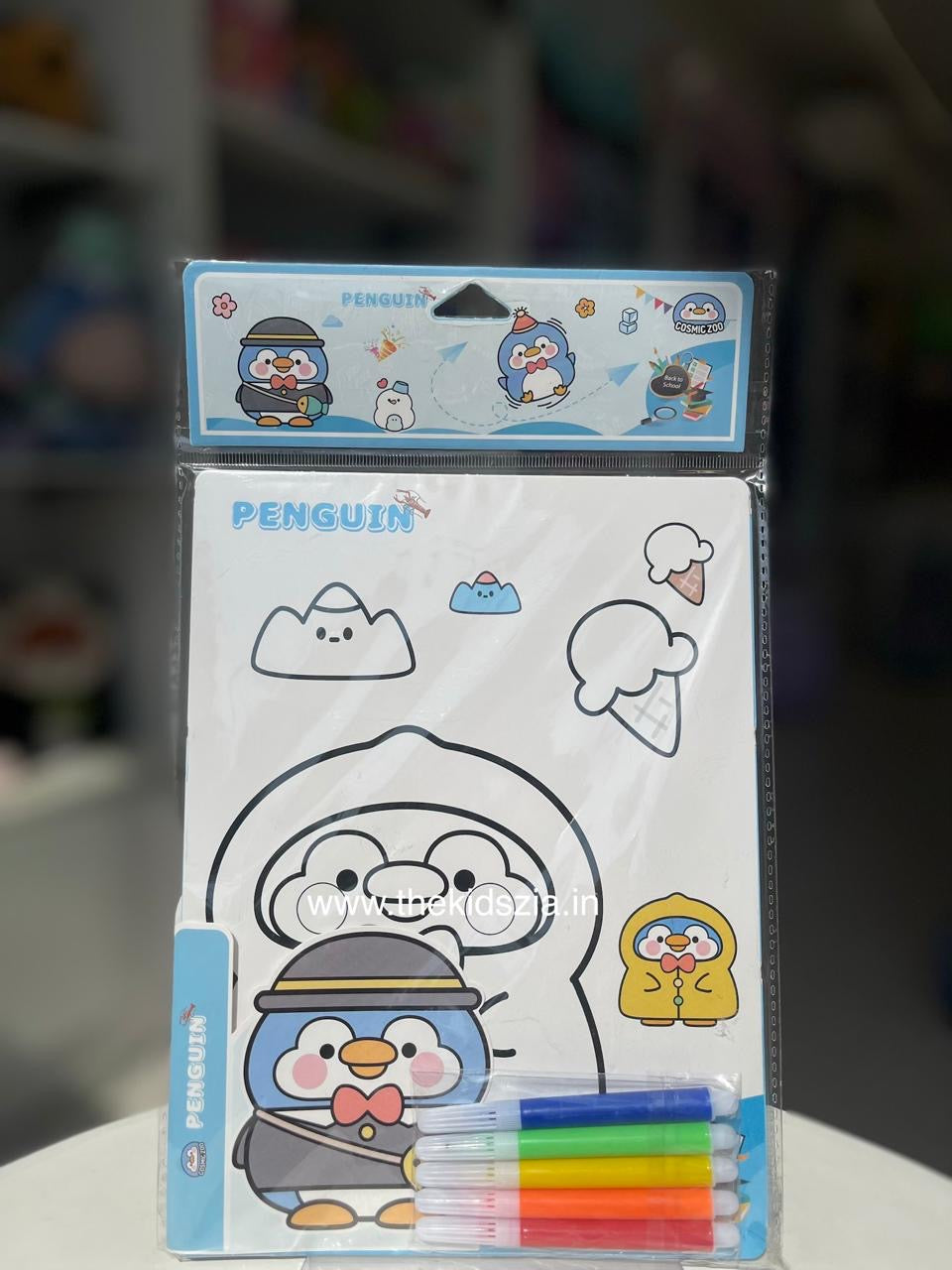 Colouring Book with sketch pens