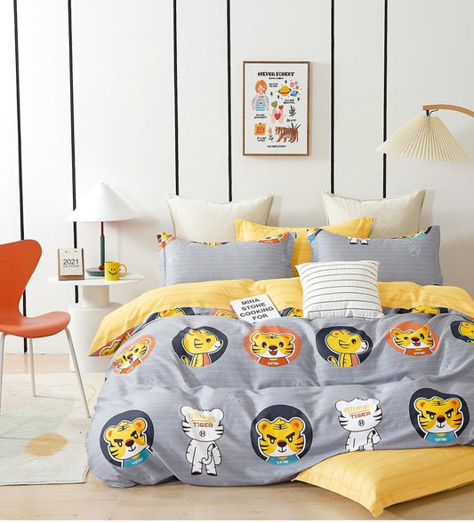 Tiger Cotton Bedsheet