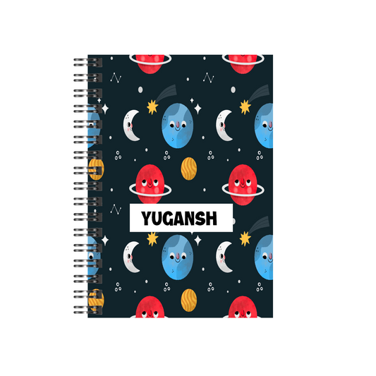 Personalised Space Star Notebook