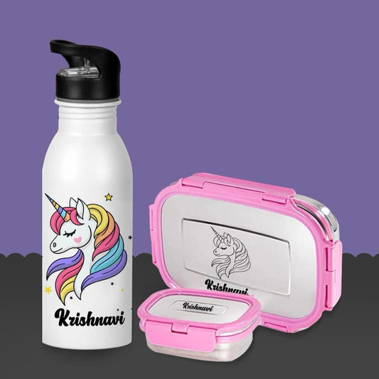 Unicorn Lunch Box and Bottle