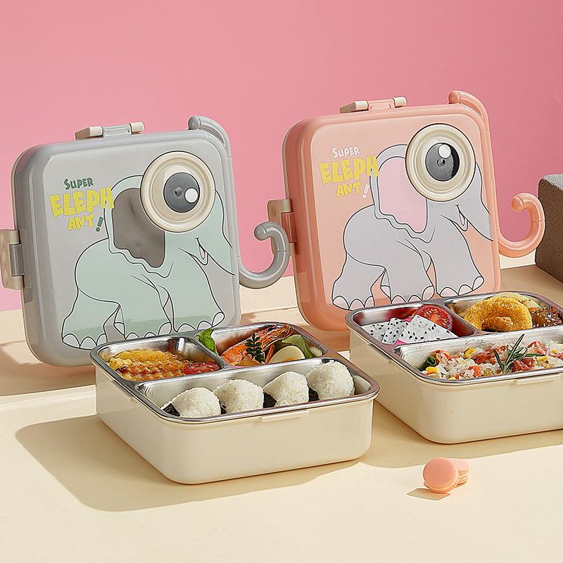 Double Layer Elephant Lunch Box