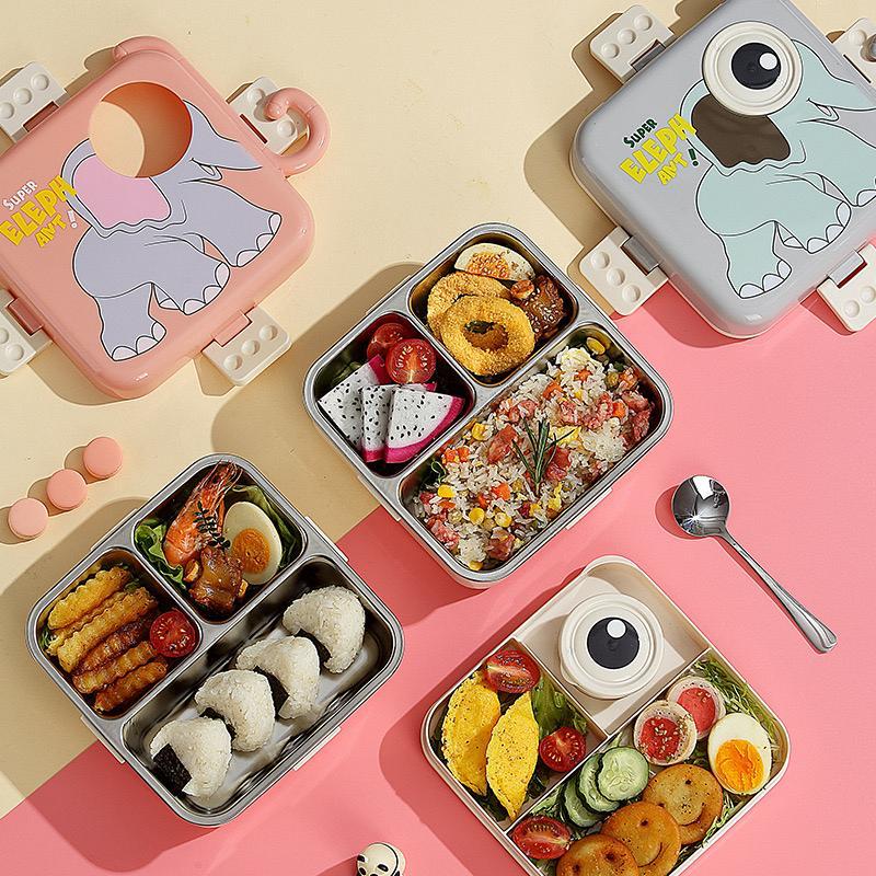 Double Layer Elephant Lunch Box