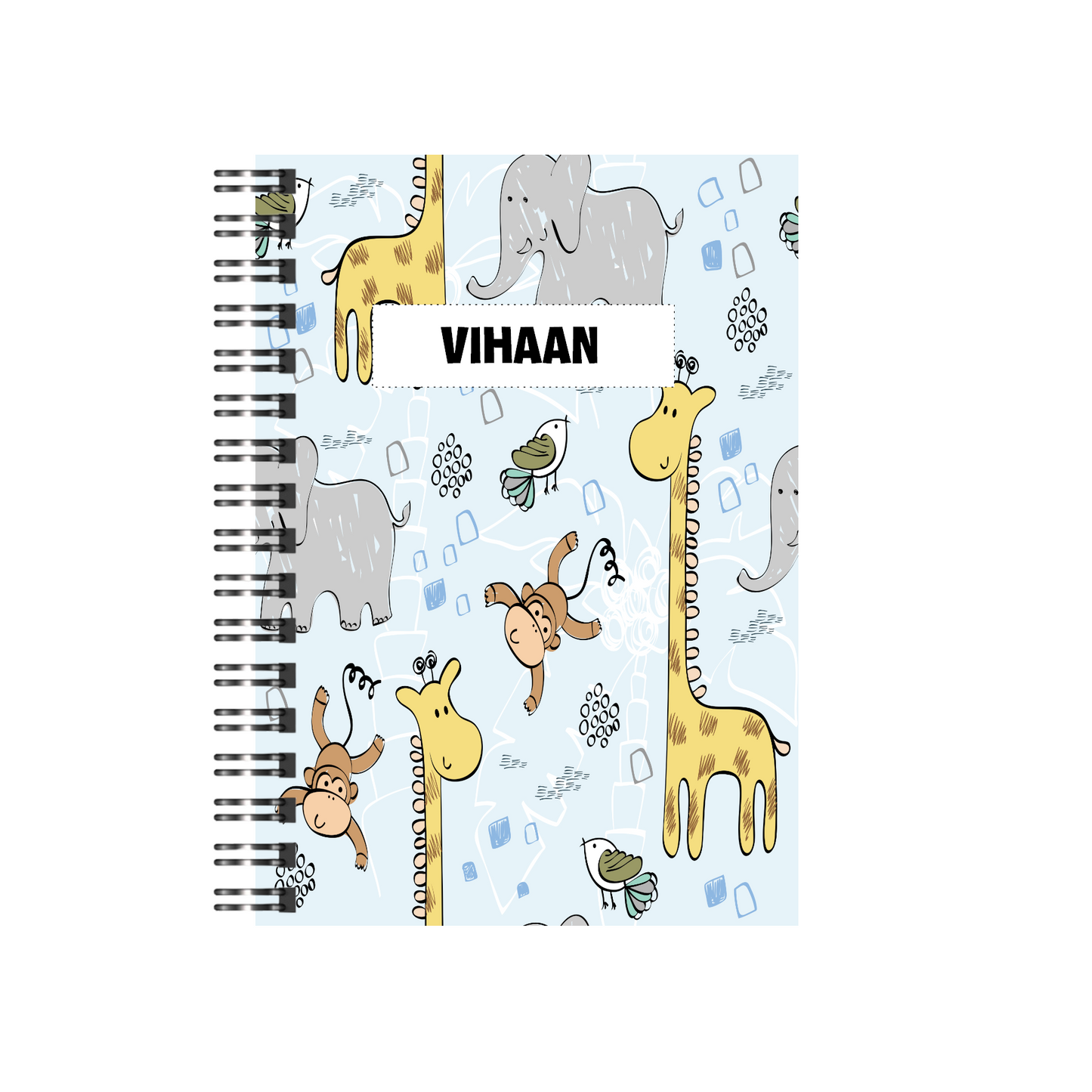 Personalised Animals Notebook